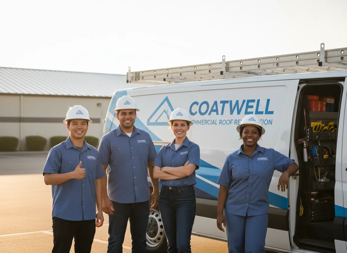 Commercial roof coating company in Easton, MA
