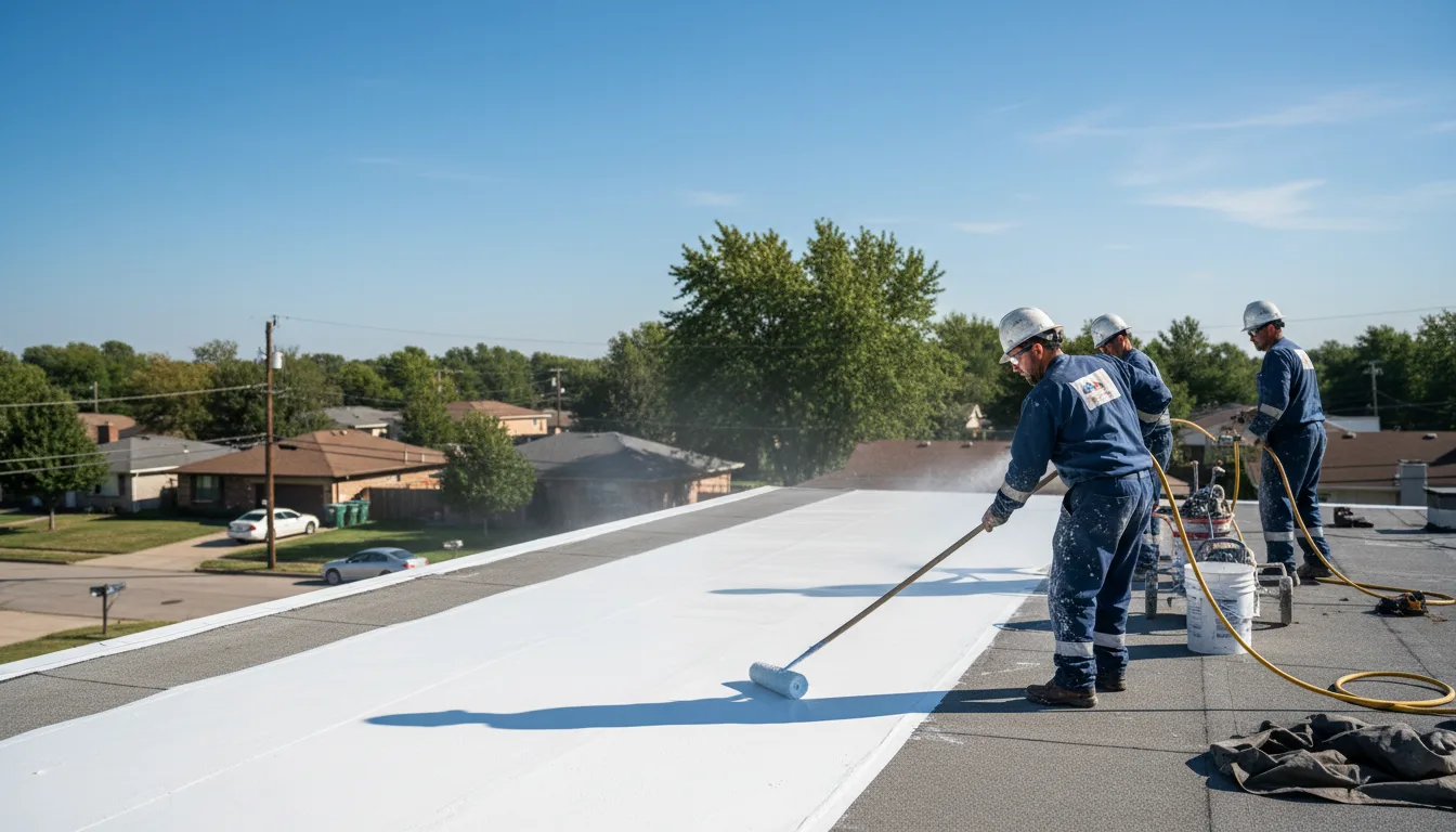 Commercial roof coating in Easton, MA near me